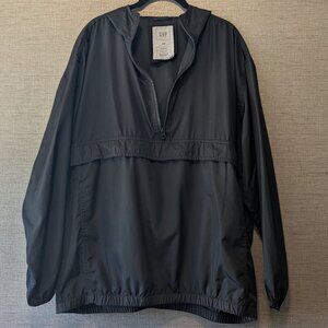 Women's Black GAP Anorak Windbreaker Size S/M